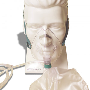 Sauerstoffmaske Salter für Erwachsene mit Beutel und Schlauch 2.1m