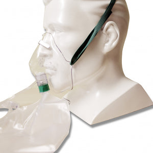 Sauerstoffmaske Salter für Erwachsene mit Beutel und Schlauch 2.1m