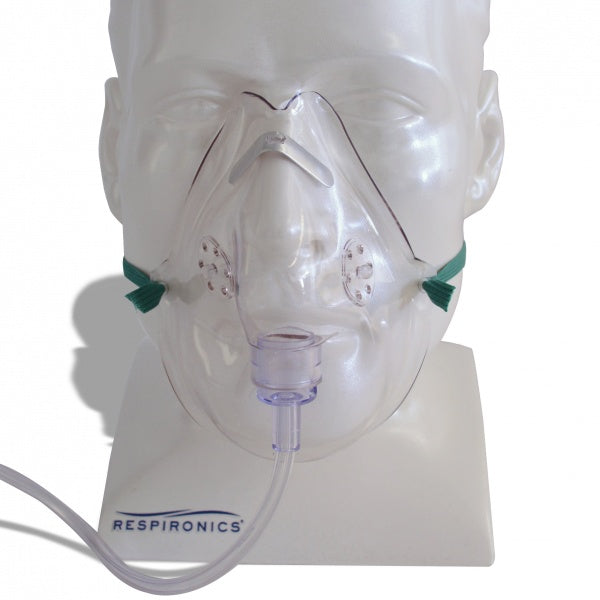 Masque à oxygène Salter pour adultes avec poche et tubulure de 2,1